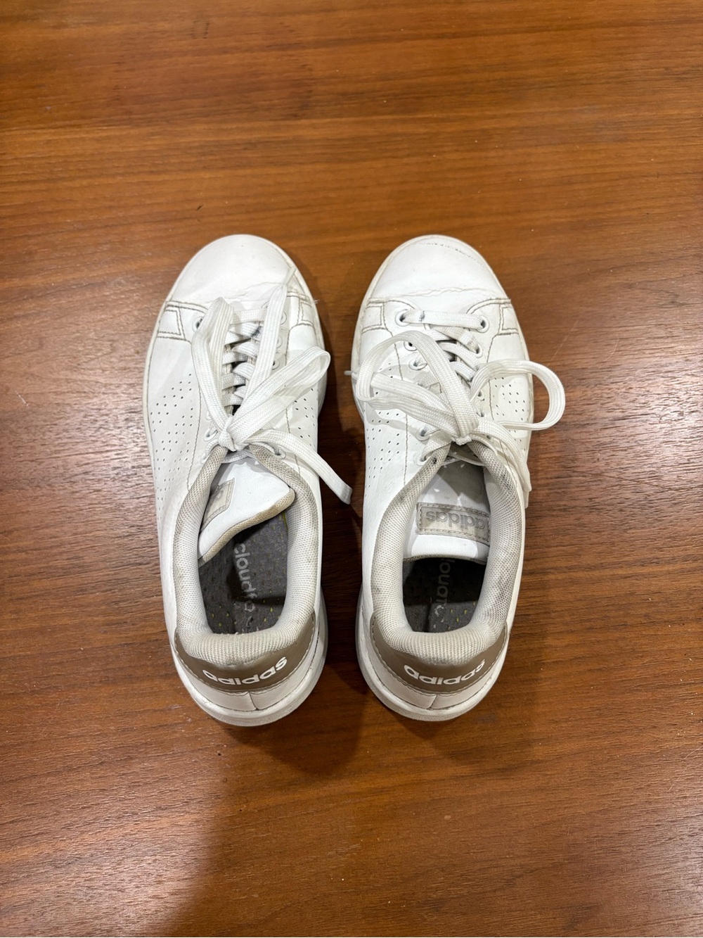 adidas Off-White/Taupe Low-Top Sneakers